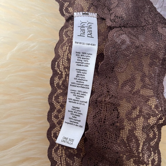 NIB Hanky Panky Signature set of three stretch-lace low-rise thongs $85 - Picture 3 of 9